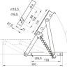 Подъемный механизм для дивана пружинный М-5551 (комплект)