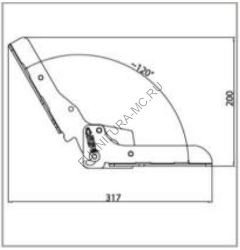 Замок трещетка трехпозиционный (комплект)