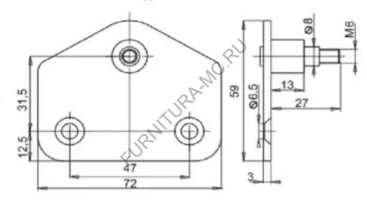 Кронштейн газлифта 5911